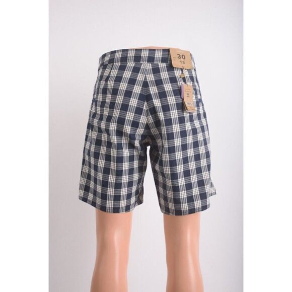 Patagonia Mens Shorts Blue Plaid Organic Cotton Canvas US 30 x 18 NWT - Picture 4 of 7